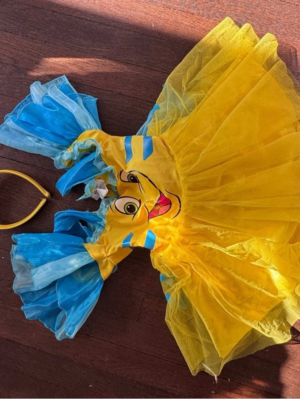 Disney Little Mermaid’s Flounder Girls Costume dress - XS - Picture 2 of 4